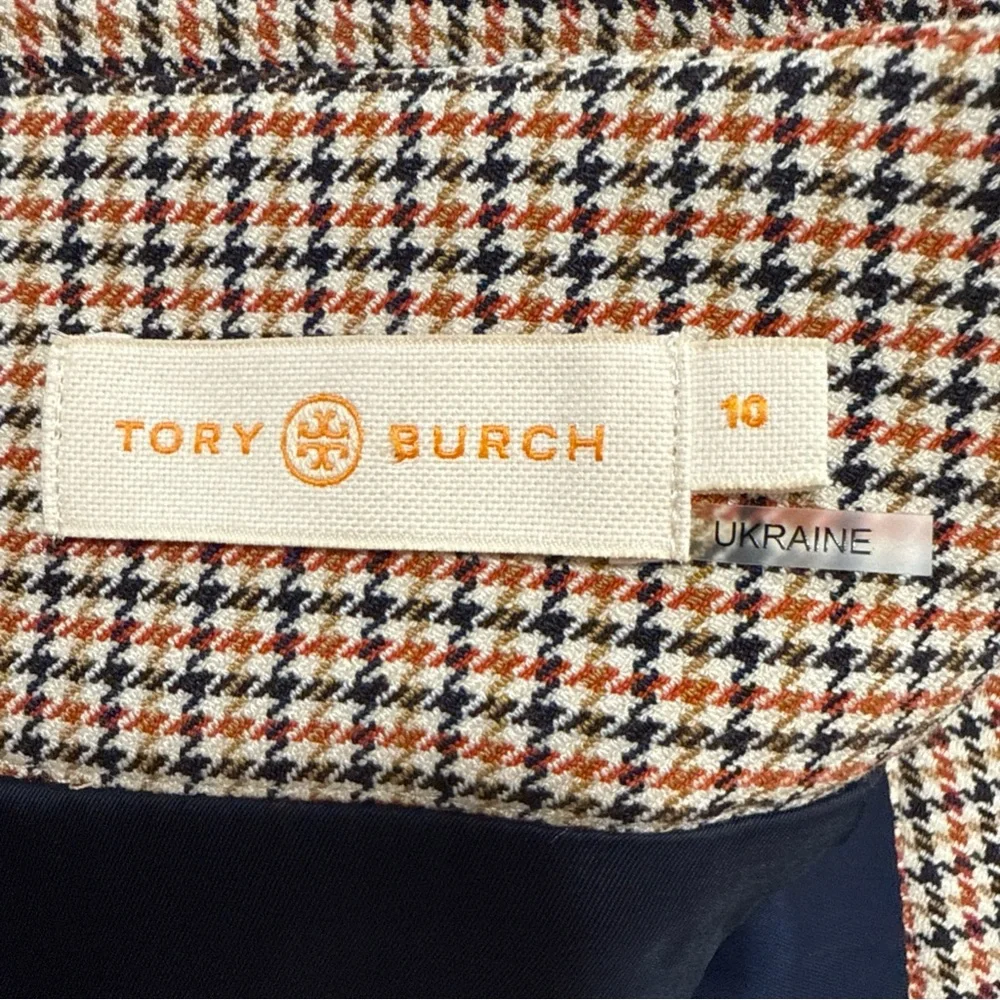 Tory Burch Plaid‎ Mini Skirt Women’s Sz 10 Houndstooth Checkered Classic Luxury
